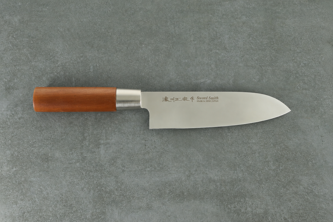 Santoku original japanisch mit dunklem Holzgriff