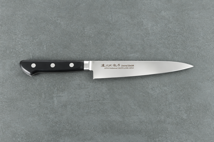 Petty-Messer 15 cm – AUS-10 3-lagig | Western Handle mit Nieten