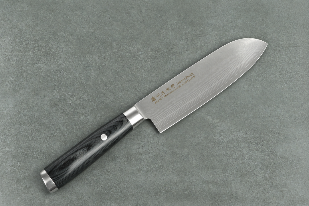 Damast Santokumesser– 18cm Klinge und 69 Schichten Damaststahl
