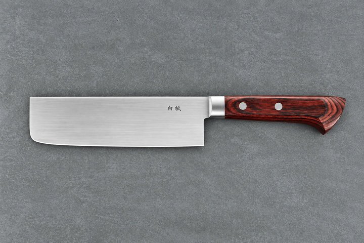 Nakiri-Messer 17 cm – Shirogami | Pakka-Holzgriff
