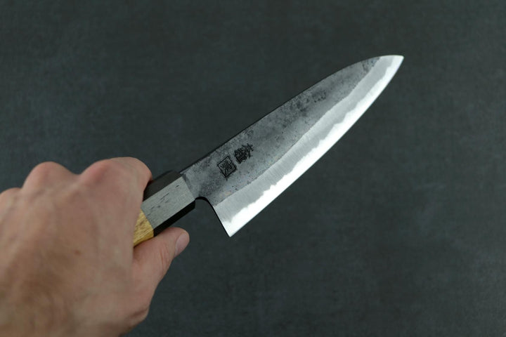 Couteau Santoku 165mm - Tanegashima - Aogami 2 Kurouchi