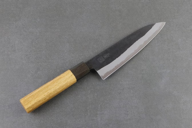 Santoku Messer 165mm Urushi- Tanegashima - Aogami 2 Kurouchi