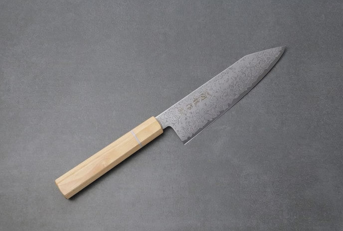 Japanisches Damastmesser Bunka mit Echtholzgriff