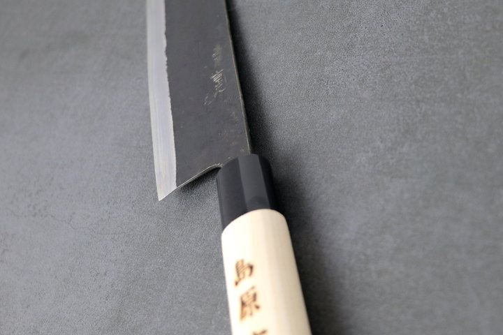 Nakiri knife 165mm Yoshimitsu White #1 - Kurouchi finished, Ho-wood handle