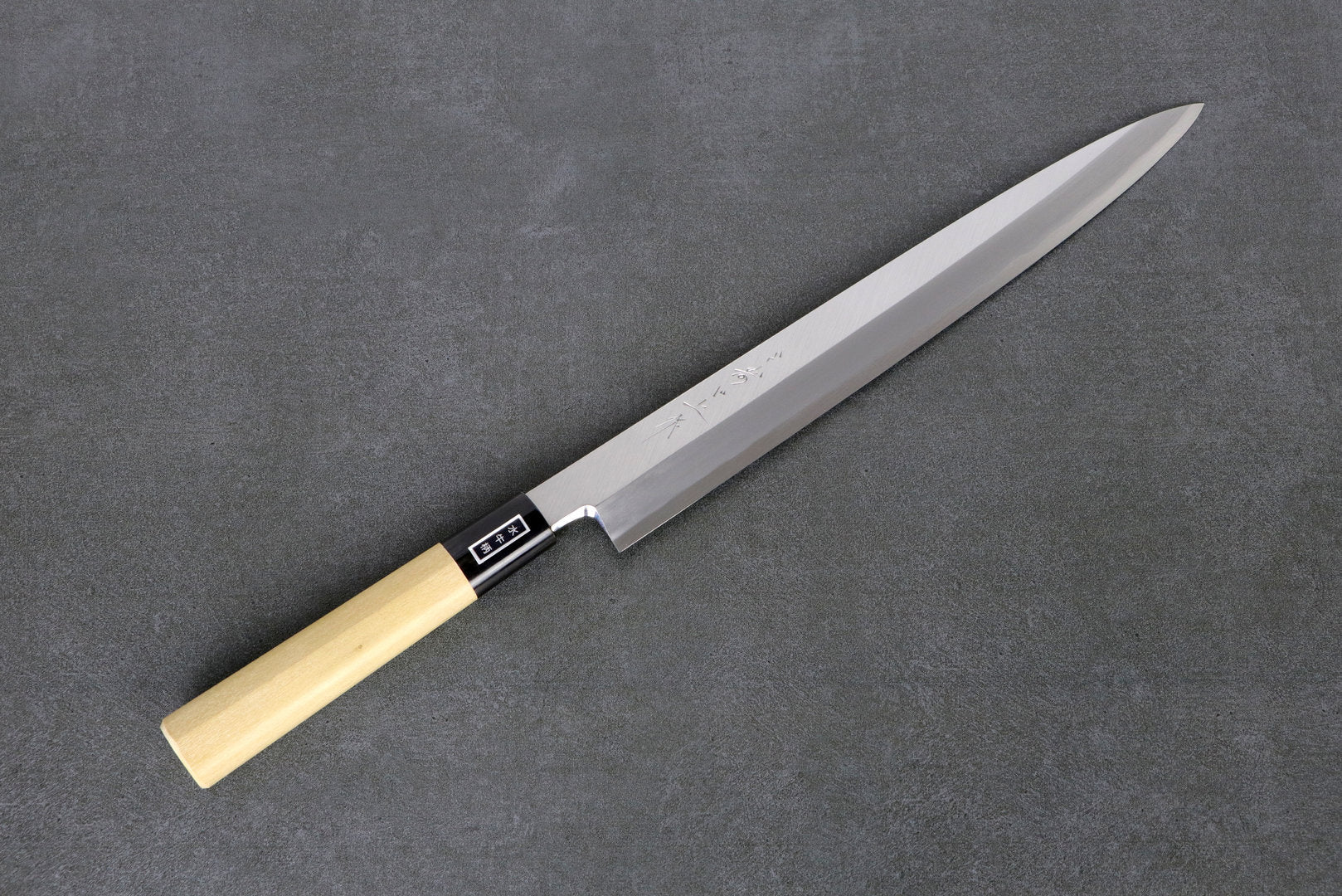 Yanagiba 300mm Shirogami 2 Misuzu - Ho-wood handle with buffalo horn ferrule