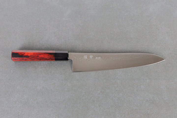 Gyuto 24 cm HAP40 - Tsuchime , Poignée Rouge