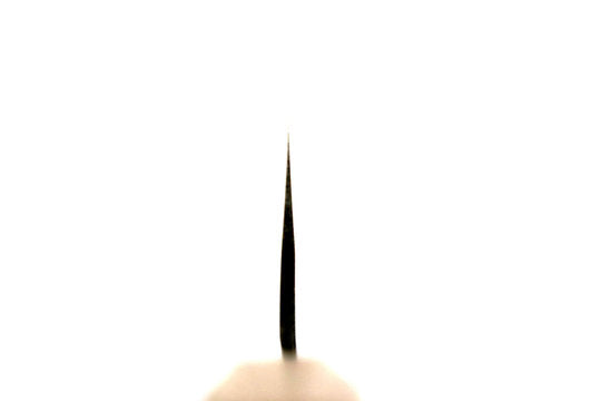 Petty Messer 21 cm Yoshimitsu Aogami Stahl  - Politur finished, Urushi Griff transparent - schwarz