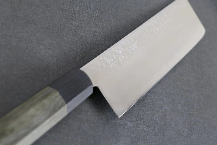 Nakiri 165mm HAP40 - Tsuchime, manche de couteau gris